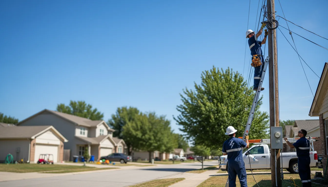 Residential electrician providing installation services in San Mateo, FL